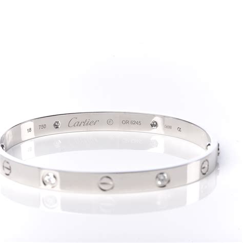 white gold bracelet cartier|thin diamond bracelet white gold.